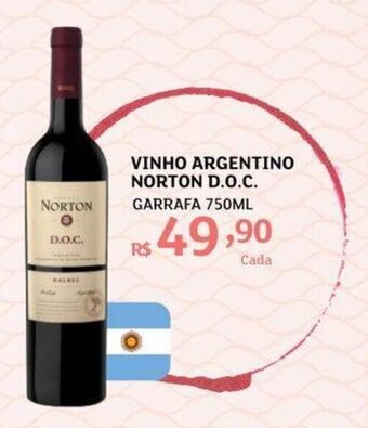 Assaí Atacadista Vinho Argentino Norton D.O.C 750ml oferta