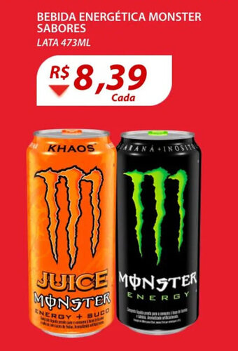 Assaí Atacadista Bebida Energetica Monster Sabores 473ml oferta