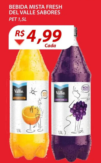 Assaí Atacadista Bebida Mista Fresh del Valle sabores 1.5L oferta