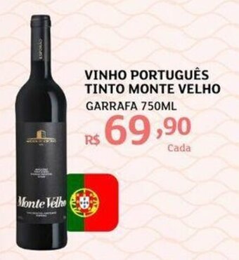 Vinho Portugues Tinto Monte Velho 750ml