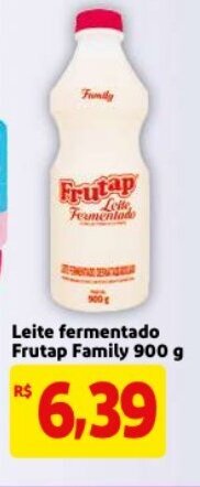 Mercado Extra Leite Fermentado Frutap Family 900g oferta