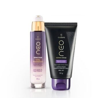 Eudora Combo neo dermo etage: máscara facial revitalizante peel off 50ml + sérum concentrado 30g oferta