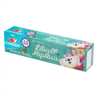 Supermercados Mateus Gel dental com flúor tutti frutti lilica ripilica condor kids caixa 50g oferta