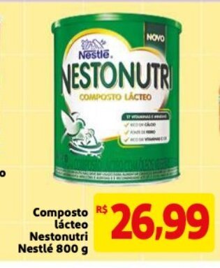Mercado Extra Composto Lacteo Nestonutri Nestle 800g oferta