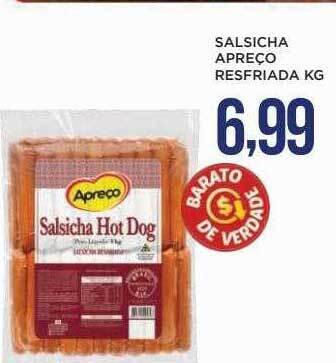 Apoio Mineiro Salsicha apreço resfriada kg oferta