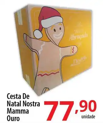 Akki Atacadista Cesta de natal nostra mamma ouro oferta