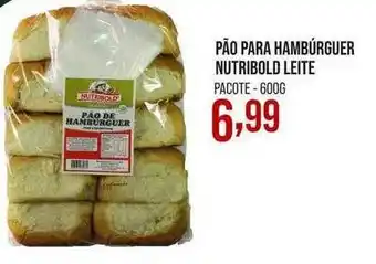 Pão para hambúrguer nutribold leite