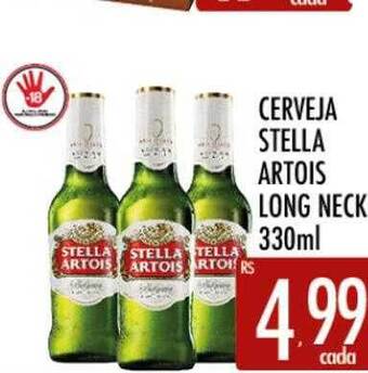 Supermercados Avenida Cerveja stella artois long neck oferta