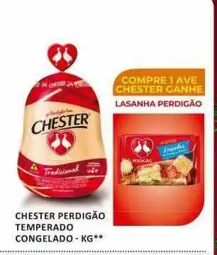 Chester perdigão temperado congelado - kg