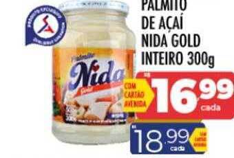 Supermercados Avenida Palmito de açai nida gold inteiro oferta