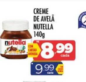 Supermercados Avenida Creme de avelã nutella oferta