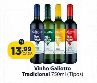 Super Show Vinho galiotto tradicional tipos oferta