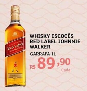 Assaí Atacadista Whisky Escoces Red Label Johnnie Walker 1L oferta