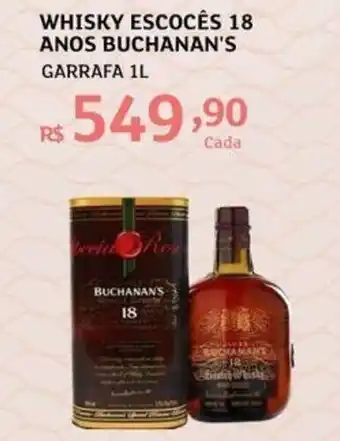 Assaí Atacadista Whisky Escoces 18 Anos Buchanan's 1L oferta