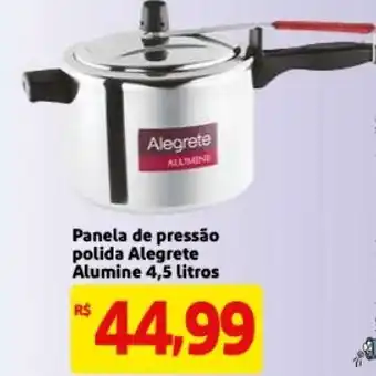 Panela de pressao polida Alegrete Alumine 5.4L