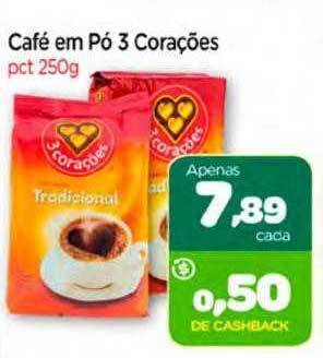 Café em pó 3 corações
