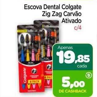 Nordestão Escova dental colgate zig zag carvão ativado oferta
