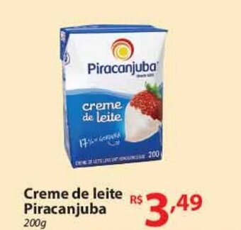 Super Bompreço Creme de Leite Piracanjuba 200g oferta