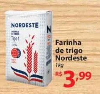 Nacional Farinha de trigo Nordeste 1kg oferta
