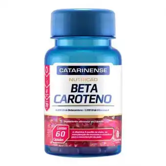 Farmácia Preço Popular Beta caroteno 6000ui catarinense com 60 cápsulas oferta