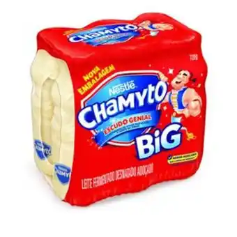 Big Box Pack leite fermentado desnatado nestlé chamyto big frasco 720g 6 unidades oferta