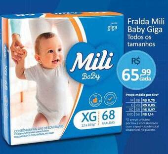 Hiper Farma Fralda mili baby giga oferta