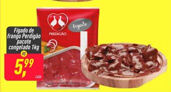 Frangolândia Figado de Frango perdigao pacote congelado 1kg oferta
