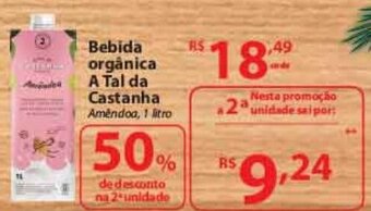 Bebida Organica A Tal da Castanha 1L