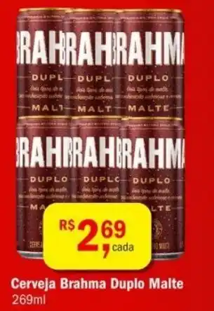 Ultrabox Cerveja Brahma Duplo Malte lata 269ml oferta