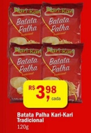 Ultrabox Batata Palha Kari Kari Tradicional 120g oferta