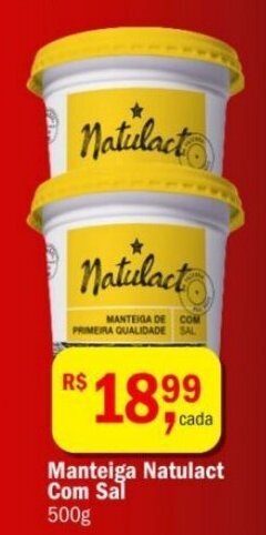 Ultrabox Manteiga Natulact Com Sal 500g oferta