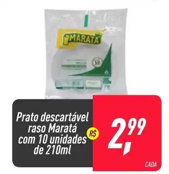 Frangolândia Prato Descartavel raso Marata com 10 unidades de 210ml oferta