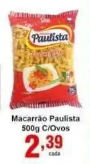 Rossi Supermercado Macarrao Paulista 500g c/ovos oferta