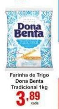 Rossi Supermercado Farinha de trigo Dona Benta Tradicional 1kg oferta