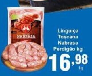 Rossi Supermercado Linguica Toscana Nabrasca Perdigao 1kg oferta