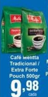 Rossi Supermercado Cafe Melitta Tradicional/ Extra Forte Pouch 500g oferta