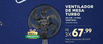 Redemac Ventilador de mesa turbo ventisol oferta