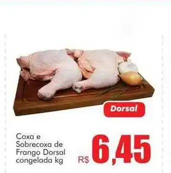 Supermercados Koch Coxa e sobrecoxa de frango dorsal congelada kg oferta