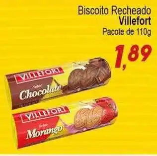 Biscoito recheado villefort pacote