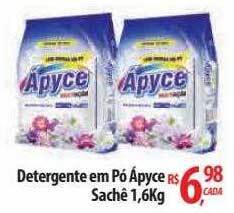 Detergente em pó ápyce sachê