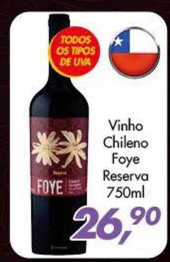 Barbosão Extra Supermercados Vinho chileno foye reserva oferta