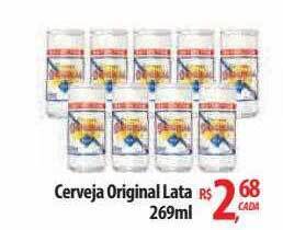 Abevê Supermercados Cerveja original lata oferta