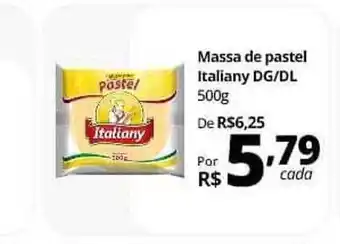 Massa de pastel italiany dg dl