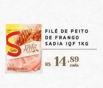 Empório Bahamas Filé de peito de frango sadia iqf oferta