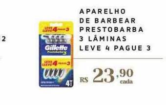 Empório Bahamas Aparelho de barbear prestobarba 3 lâminas oferta
