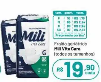 Farmácias Descontão Fralda geriátrica mili vita care oferta