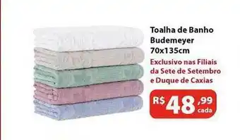 Supermercados Tischler Toalha de banho budemeyer 70x135cm oferta