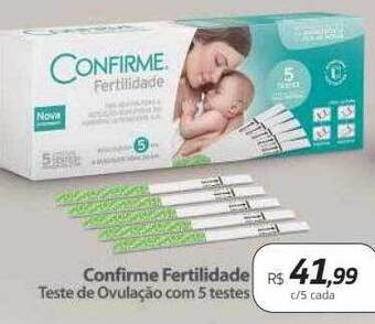 Drogal Confirme fertilidade teste de ovulação com 5 testes oferta