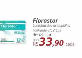 Drogal Florastor lactobacillus acidophilus liofizado c-12 cps oferta