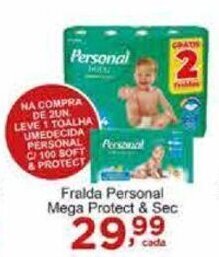 Rossi Supermercado Fralda Personal Mega Protect & Sec oferta